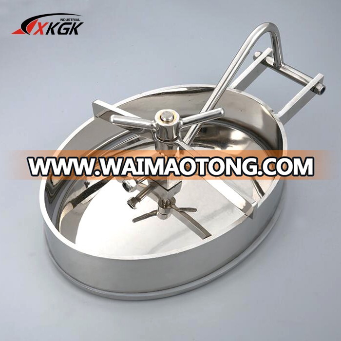 Food grade Stainless steel 304/316L sanitary ellipse manhole cover