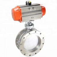 Pneumatic Stainless Steel 4 Inch Vacuum Butterfly Valve