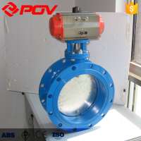 Air on-off control Coal gas DN150 Ventilation pneumatic butterfly valve