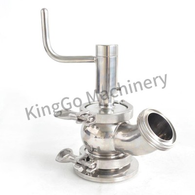 Sanitary stainless steel SS304 SS316L Manual Tank Bottom seat Valve