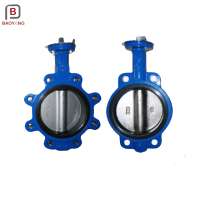 Low price cast iron electric keystone butterfly valve