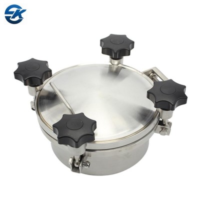 Stainless steel SS304 SS316L round pressure tank manhole cover