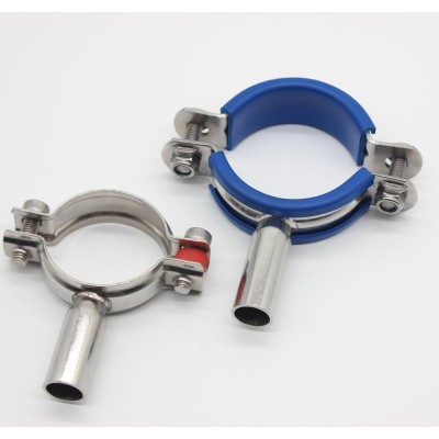 Stainless Steel sanitary pipe tri clamp support and pipe holder