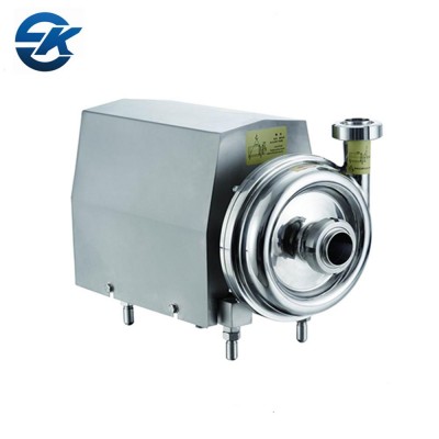 Sanitary stainless steel 90 Degree outlet SS304 centrifugal pump with discharge valve