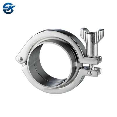 Stainless Steel SS304 Sanitary Heavy Duty Clamp For Food Grade Pipe Fittings