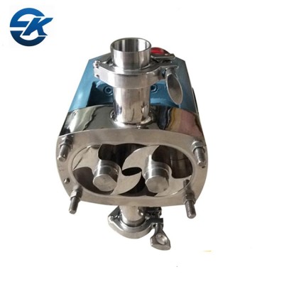 Custom sanitary stainless steel SS304 rotor pump body without motor